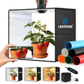 Lightdow 20"x20"x20" Photo Studio Light Box Photography with 300 LEDs(CRI>95) & Type-C Plug(35W)+Cable,6 Backdrops-Portable/Dimmable Folding Shooting Tents for Toys/Jewelry/Bonsai/Bags/Suitcases by Lightdow
