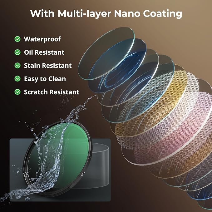 SmallRig 67mm Magnetic Circular Polarizers Filter + 67mm Threaded Filter Ring, HD Optical Glass 28 Layer Multi Nano Coated Circular Polarizing Filter Magnetic CPL Waterproof Scratch Resistant - 4582 - Image 8