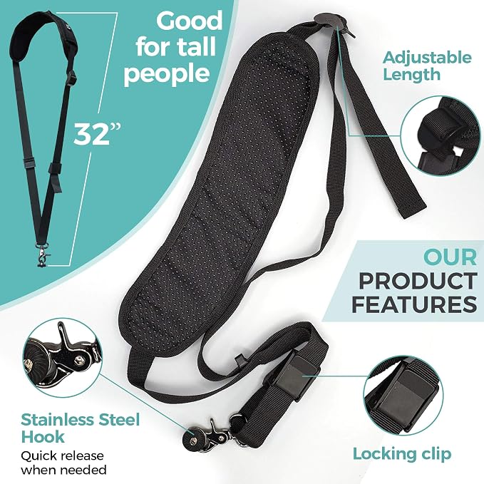 HiiGuy Camera Strap – Regular - Extra Long 32-44 Inch Camera Straps for Photographers – Heavy Duty Camera Shoulder Strap - Image 4