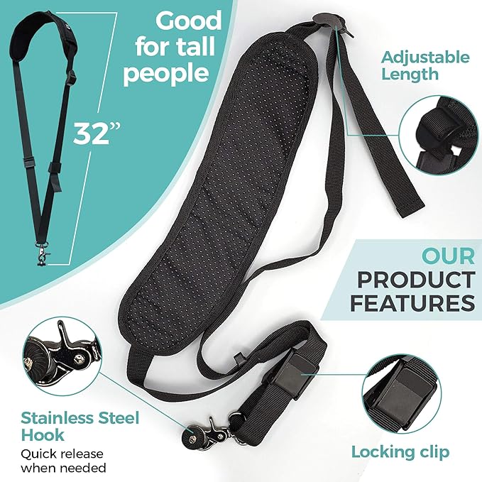 HiiGuy Camera Strap – Regular - Extra Long 32-44 Inch Camera Straps for Photographers – Heavy Duty Camera Shoulder Strap - Image 4