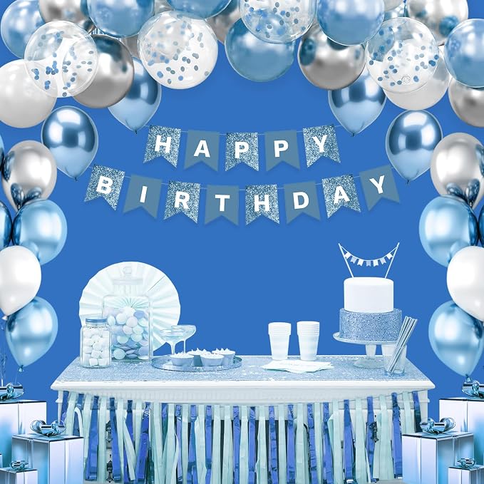 Blue Photo Backdrop Professional Photography Background Polyester 5x7ft | Seamless Design eliminates Wrinkle Portrait Photography Wedding Dark Theme Decorations - Image 6