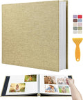 Large Photo Album Self Adhesive Scrapbook Album for 4x6 5x7 8x10 Pictures DIY Photo Book for Wedding, Anniversary, Christmas, Baby Shower, Ideal for Preserving Precious Moments by HoneyTolly
