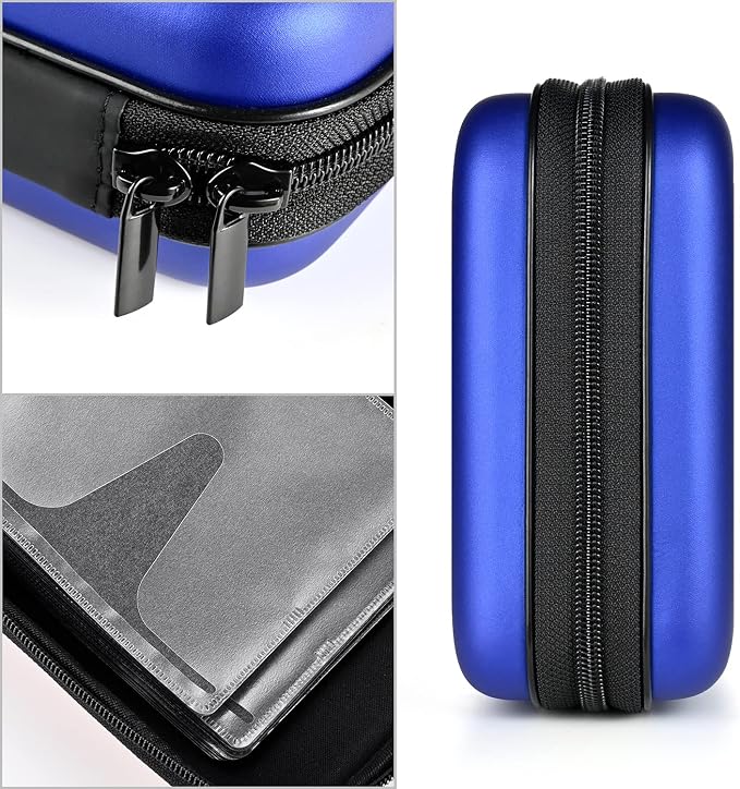 alavisxf xx CD Case, 48 Capacity Protective Zipper Disc Wallet for Car | EVA Shock-resistant, Lightweight Portable, DVD Blu-ray Storage Organizer, Scratch-Resistant Sleeves, for Home Office Travel - Image 3