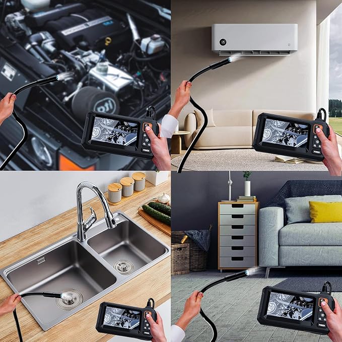 Daxiongmao Endoscope Camera with Light, 1080P HD Borescope | IP67 Waterproof Snake Camera – Ideal for Inspecting Walls, Vents, Automotive Engines, Pipes – A Great Gift Tool for Men - Image 4