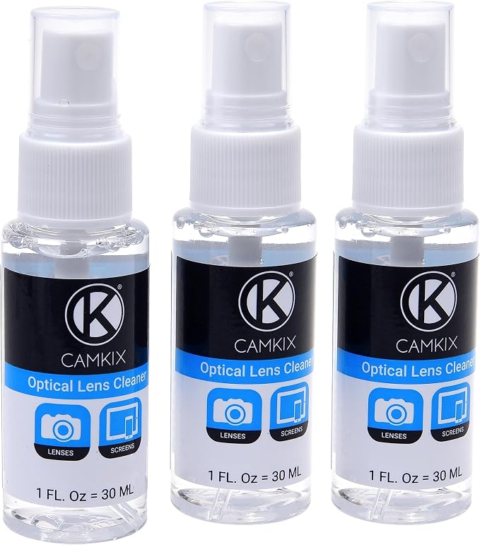 Lens and Screen Cleaning Kit - 3X Cleaning Spray, 3X Microfiber Cloth - Perfect to Clean The Lens of Your DSLR Camera (3 Bottles) - Image 4