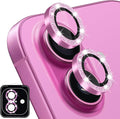 Designed for iPhone 16 and 16 Plus Camera Lens Protector, Bling Glitter Diamond Lens Cover 9H Tempered Glass Camera Cover Anti Scratch Shockproof Screen Protector by Hsefo
