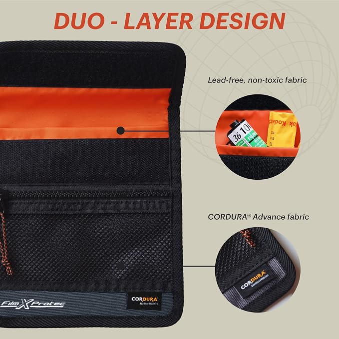 RETO Film X-Protec Bag - CORDURA Waterproof, X-Ray Proof, Lead-Free, Radiopaque Fabric, Lightweight, Durable Duo Layer, Radiation-Resistant Protective Film Bag Size M (22.5 x 18.0 cm) (One Piece) - Image 6