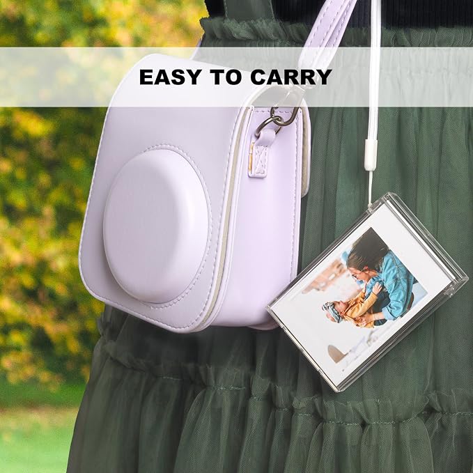 Picture Holder Storage Case for Fujifilm Instax Mini Film,3 inch Photo Pouch Instant Camera Film Accessories for Fujifilm Instax Mini EVO/40/90/12/11/9/8/7/7+/7s ect (2, Transparent) - Image 3