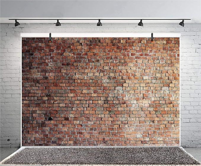 10x8ft Vintage Red Brick Wall Photo Backdrop Newborn Baby Girls Adults Portrait Photography Background Wallpaper Photo Studio Props - Image 6