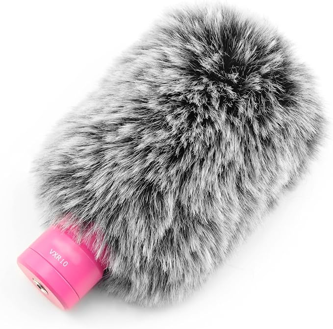 LEFXMOPHY Shotgun Microphone Windscreen for Movo VXR10, VXR10-PRO, COMICA CVM-V30 Mic Deadcat Furry Wind Muff Cover - Image 2