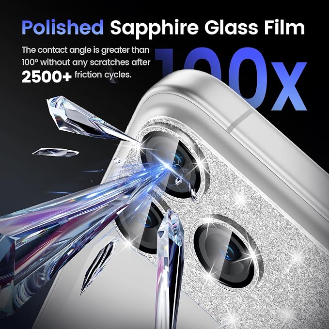 Tensea for iPhone 17 Pro Max Camera Lens Protector Bling | Metal Aluminum Alloy Tempered Glass Cover Camera Screen Protector Accessories, Case Friendly - Image 6