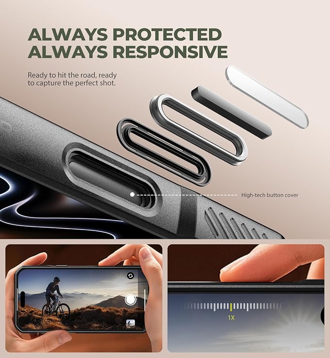Dexnor for iPhone 17 Pro Max Case, [Built-in Flip Camera Cover & Camera Control Cover & Kickstand], Compatible with MagSafe, Heavy-Duty Rugged Shockproof Magnetic Phone Cover, 6.9 inch Black - Image 5