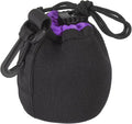 PATIKIL Camera Lens Bag, 2.8" IDx3.9 H Drawstring Lens Pouch with Thick Protective Neoprene, Lens Case for DSLR Camera Lens, Water Coffee Cups, Black, Purple by PATIKIL