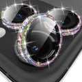 YWXTW [All-Over Glitter Camera Lens Protector for iPhone 17 Pro Max/17 Pro/16 Pro Max/16 Pro/15 Pro Max/15 Pro/14 Pro/Max, 9H Tempered Glass Camera Cover, Anti-Scratch Case Friendly (Multi-Coloured) by YWXTW