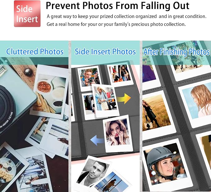 432-Pocket Photo Album for Fujifilm Instax Mini Instant 2x3'' Photos | Fits Polaroid Snap, PIC-300 ,Z2300 Camera, Mini Link Pinter, Photo Book for Birthday, Anniversary, Families Memories, Pink - Image 8