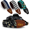 Art Tribute Camera Strap Personalized With Name | Shoulder, Crossbody & Neck, Fits All Cameras, Canon Nikon Sony Fujifilm, Padded Strap, Quick Release & Leather Ends by ArtTribute