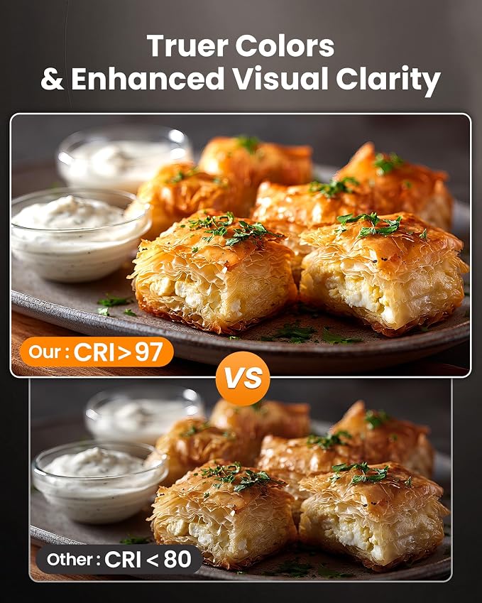 Pro Bright Overhead Ring Light with Clamp for Desk, Plug-in Powered for Stronger Lighting, Flexible Arm Phone Mount for Video, Cooking, Crafts & Livestream (18W) - Image 5