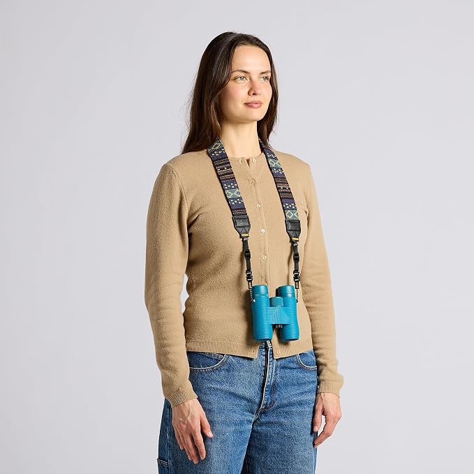 Nocs Provisions NocLoc Woven Tapestry Strap, Binocular & Camera Carry Accessory for All‑Day Comfort Hold - Midnight - Image 5