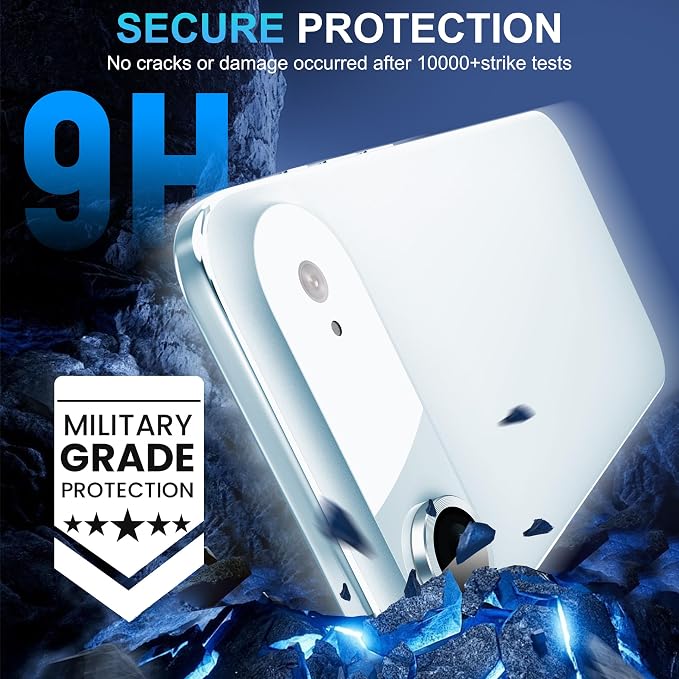 Suoman 2-Pack for iPhone 17 Air Camera Lens Protector, [CD Lines] [Strong-Adhesion] Metal Texture Style Tempered Glass Camera Lens Cover [with Auto Alignment Tool Kit] -Light Blue - Image 3