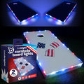 TossBrightz LED Cornhole Lights (Set of Two) - Weather Resistant Kit by Brightz