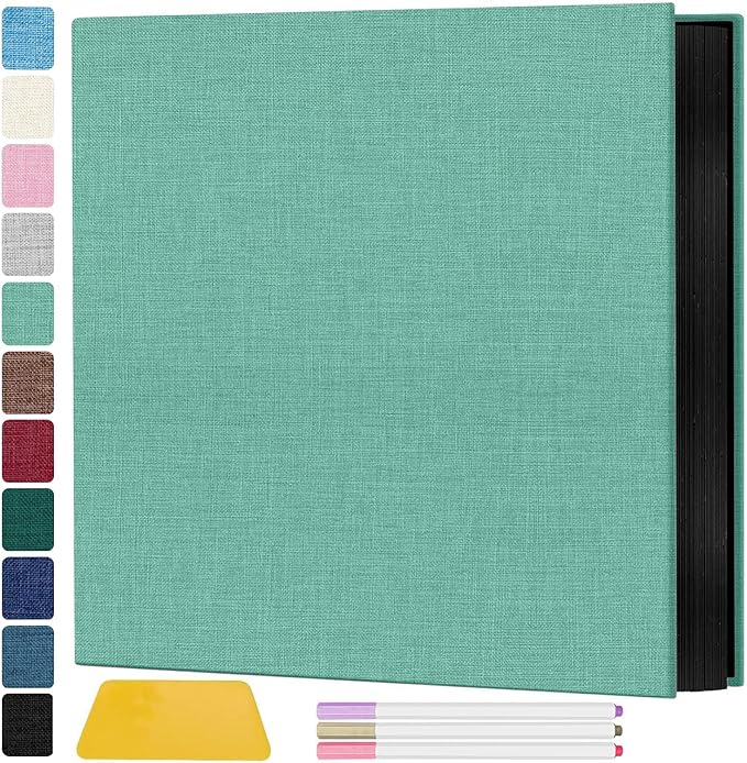 Zesthouse Photo Album Self Adhesive Pages, 60 Pages Magnetic Scrapbook Albums with Sticky Page, Photos Album Holds 8x10 & 5X7 & 4x6 & 6x8 & 3x5, Large Picture Book Ideal Gift for Family Wedding Baby by Zesthouse