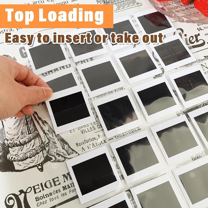 Lineco Polypropylene Archival Slide Storage Album Pages, Pack of 50 | Top Loading Page Sleeves, Pages Hold 20 2X2 Inch Slides, Photos, Cards, Negatives, Sheet Size 9.375x 11.375 Inch - Image 3
