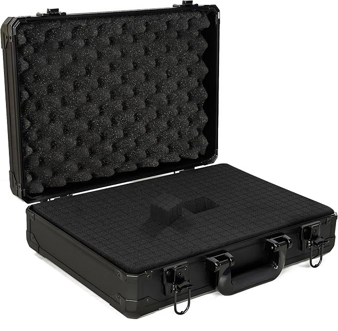 15 Inch Hard Carrying Storage Case | Ideal for Microphone & Camera Gear Transportation, DJ Mixer Case with Customizable Pre-Diced Foam, 15 X 11 X 4.3 Inch, Black - Image 9