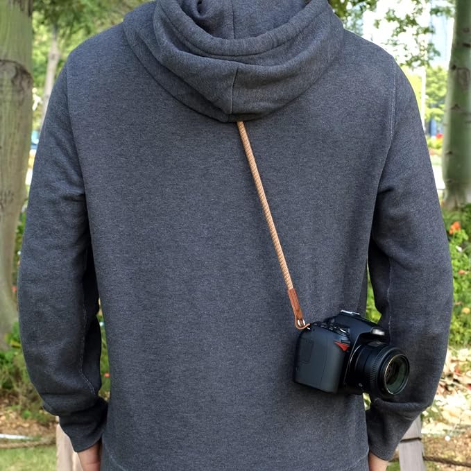 VKO Camera Strap,Soft Rope Camera Neck Strap, Shoulder Strap for DSLR SLR Mirrorless Camera with Round Hole Interface 100cm - Image 6