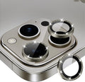 for iPhone 15 Pro/15 Pro Max Camera Lens Protector Glitter, Gray | Individual Metal, 9H Hardness, Scratch Resistant, Shockproof, Drop Protection, Case Friendly, Stylish Accessories by Xfilm