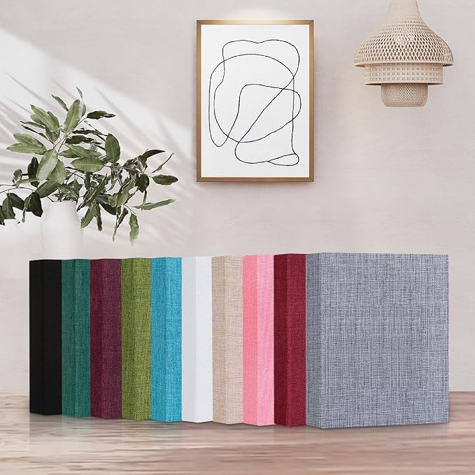 Mublalbum 2 Pack Small 4x6 Photo Album, 52 Pockets, Linen Cover,White | Linen Cover, Portable Mini Picture Book, Holds 52 Vertical Pockets for Artwork Postcards, Picture Storage - Image 6