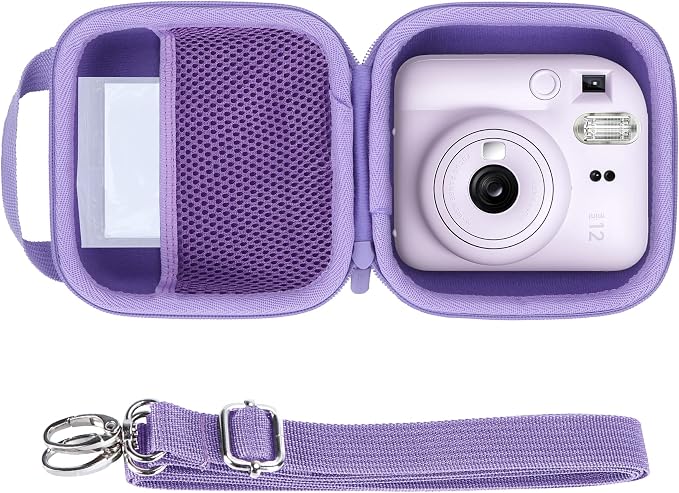 Lebakort Storage Case Compatible with Fujifilm Instax Mini 13/12 / 11 Instant Camera (Lilac Purple Case) by Lebakort