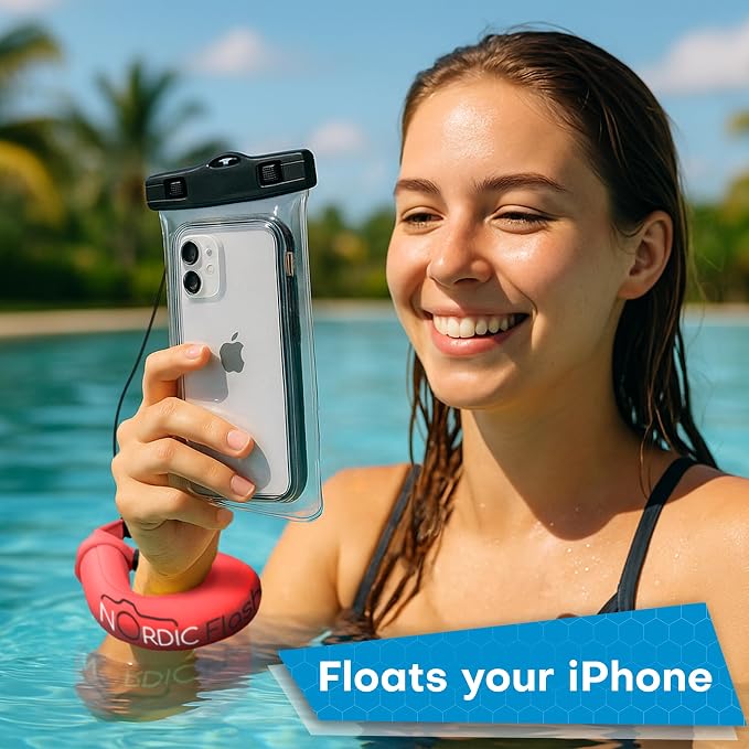Nordic Flash Waterproof Phone & Camera Float Wrist Strap for Underwater | Waterproof Float Strap Compatible with GoPro Hero 13, Insta360 X4, DJI Action 5 Pro, iPhone, OM System TG-7 & Kodak WPZ2 - Image 2