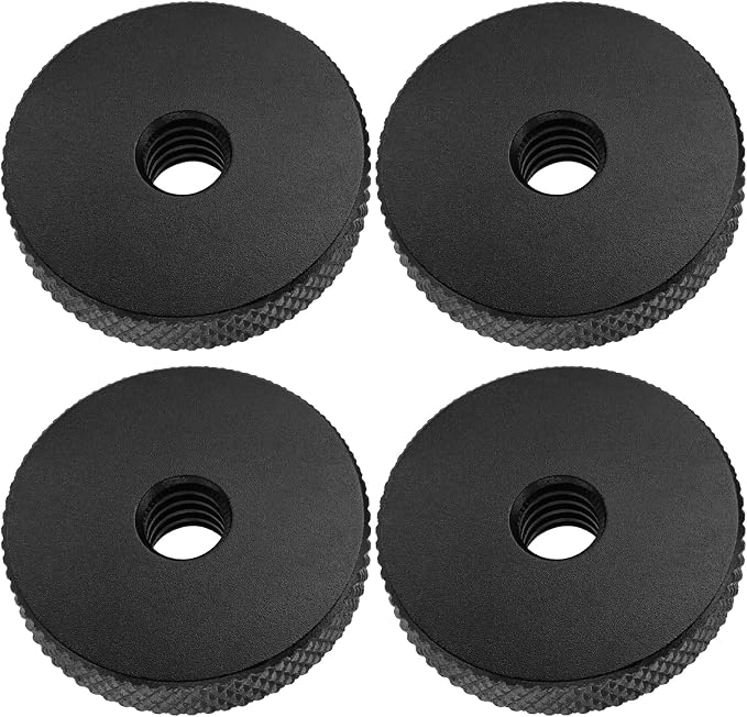 Camera Hot Shoe Mount Screw Adapter 1/4" to 1/4", BENACES 4-Pack Aluminum Alloy 1/4 Inch Nut Female Dual Thread Converter Connector for Heads, Tripods - Image 2