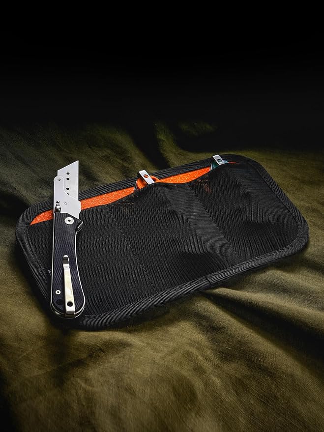 TACTICAL_GEEK TCM13 EDC Organizer Board, Utility Bag Insert Panel with Mesh Pocket, Backpack Accessories for Small Gear(Orange) - Image 3