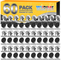 60 Pack Fridge Magnet Refrigerator Magnets, Strong Magnetic Clips Whiteboard Magnets, Magnet Clips Heavy Duty, Clip Magnets for Photo Displays, Home, Office, Classroom, Silver by WUDIME