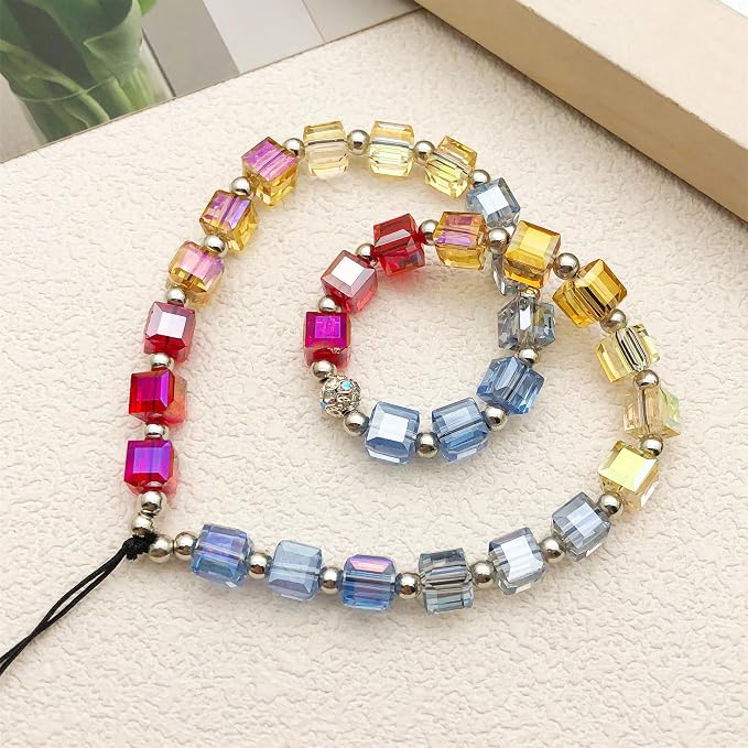 Beaded Camera Wrist Strap Cute Digital Camera Charm Lanyard Phone Chain Keychain Beaded Phone Lanyard Bag Charm - Image 3