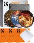 K&F CONCEPT 55mm Star Filters Kit 3pcs 4+6+8 Points Starburst Filters Set | 18 Layer Coating Ultra Slim Optical Glass Camera Lens Filter with 3 Cleaning Cloth Nano-K Series FS306 by KFCONCEPT