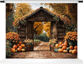 Kate Fall Backdrop Pumpkin Autumn Photography Backdrops Vintage Farmhouse Maple Scene Harvest Photo Background, 7x5ft by KateBackdropforPhotography