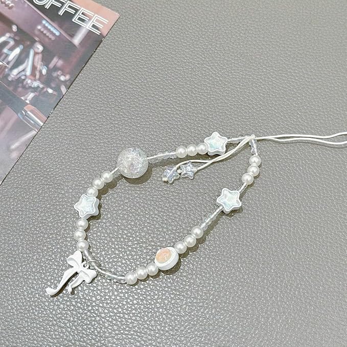 Beaded Camera Wrist Strap Cute Digital Camera Charm Lanyard, Phone Wristlet Charms, Phone Chain for Camera - Image 5
