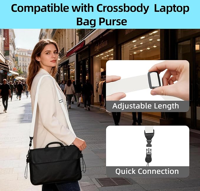 Adjustable Shoulder Strap, iPad Strap Nylon Neck Lanyard | for iPad/Samsung Tablet Case,Camera Binocular Crossbody Laptop Luggage Bag - Image 7