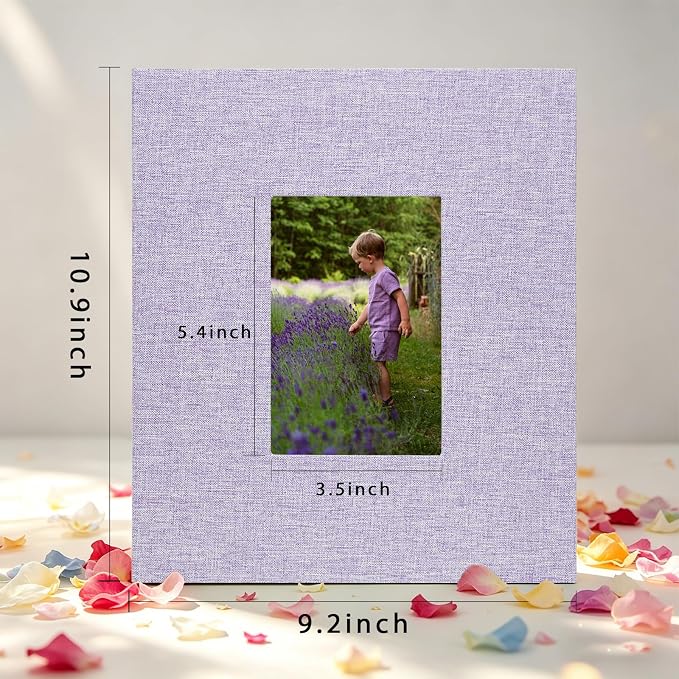 Photo Album 8x10, Pack of 2 Linen Picture Book, 26-Page Album Holds 52 Photos Art Presentation Folder for Picture or Certificates Storage - Image 5