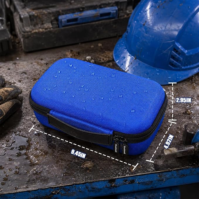 Boobowl Hard Thermal Camera Case for TOPDON TC004, for HSFTOOLS HF96, H128 | Infrared Camera Box, Removable Foam and Storage Pocket for USB Cables and Calibration Cards, Technicians, Case Only - Blue - Image 7