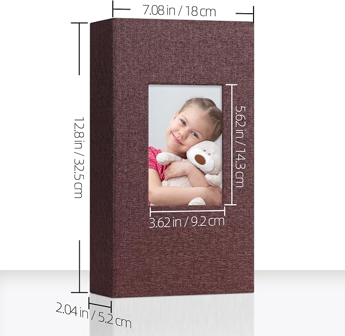 Vienrose 4x6 Photo Album, 2 Pack, 600 Photos, Purple | Linen Cover, Photo Album Book, Baby Memory Book, Wedding Family - Image 2