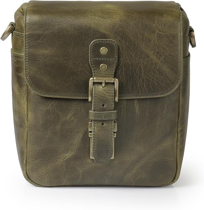 MegaGear Genuine Leather Camera Messenger Bag Mirrorless Portable electronic device cover - Image 11