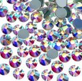 Jollin Hotfix Rhinestones Flatback Crystal Gems 7.2mm SS34, Crystal AB | 288pcs Hot Fix Crystals Glass Rhinestones for Bedazzling, Crafting, Clothes, Shoes & Accessories DIY Decoration by Jollin