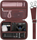 Elonbo Carrying Case for Sony ZV-1F / ZV-1 / ZV-1 II Digital Camera, Black | Sony ZV 1F Vlogging Camera Hard Travel Protective Bag, Vlogger Accessory Kit Tripod Microphone Grip Organizer Holder by Elonbo