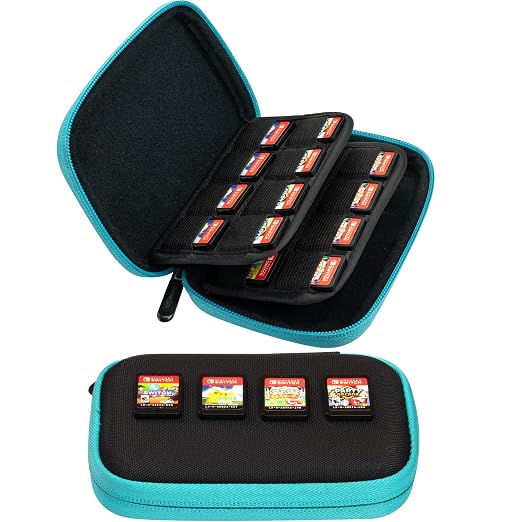 ButterFox 32 Switch Game Case for Nintendo Switch, Switch Game Card Storage Holder or SD Memory Card Case (32 Blue/Black) by ButterFox