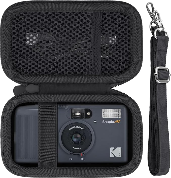 Camera Case for KODAK EKTAR H35/H35N/Snapic A1 Frame Film Camera | Protective Storage Box, Portable Carrying Box, Hard Protective Is Specifically Designed, Mesh Pocket, Black Case - Image 2