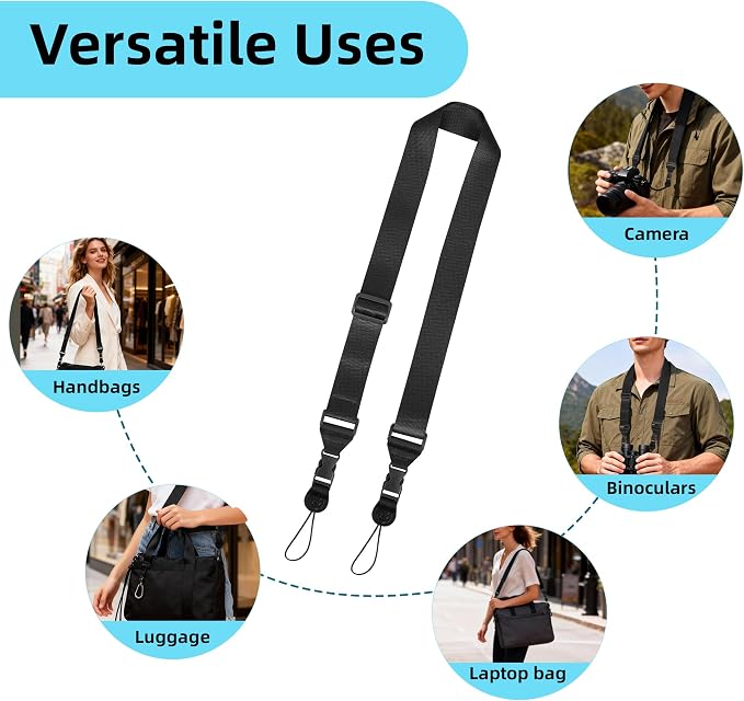 Adjustable Shoulder Strap, iPad Strap Nylon Neck Lanyard | for iPad/Samsung Tablet Case,Camera Binocular Crossbody Laptop Luggage Bag - Image 8