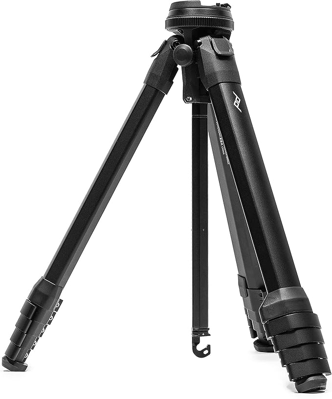 Peak Design Travel Tripod, Aluminum, Compact Design, Quick Setup and Takedown, Pro-Level Stability, Ergonomic Ball Head, Compact and Portable Travel Tripod for Camera and Phone, 20 lb Capacity by PeakDesign